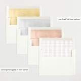 "Exemplary" - Birth Announcements in Cotton by Olivia Raufman - Envelope Liner Options