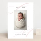 "Softest" - Birth Announcements in Blush by Lauren Chism - Front
