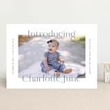 "Chatham" - Birth Announcements in Navy by Megan Davis - Front