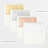 "Welcome with Joy" - Birth Announcements in Stone by Carolyn MacLaren - Envelope Liner Options