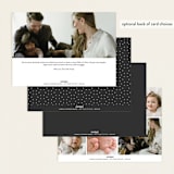 "Marlow" - Birth Announcements in Graphite by Megan Cash - Back of Card Options
