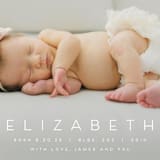 "Sweet Love" - Birth Announcements in Sugar by Juneau Designs - Detail