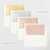 "Elegance" - Birth Announcements in Peony by Pixel and Hank - Envelope Liner Options