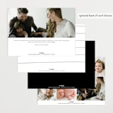 "Me times three" - Birth Announcements in Cloud by Lea Delaveris - Back of Card Options