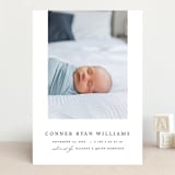 "Dreamer" - Birth Announcements in Onyx by Pixel and Hank - Front