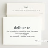 "Modern Vintage" - Birth Announcements in Ghost by Lea Delaveris - FREE Recipient Addressing