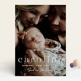 "Classically Stated" - Birth Announcements in Sugar by Sara Hicks Malone - Front