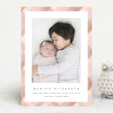 "Desert Plaid" - Birth Announcements in Terracotta by Erica Krystek - Front