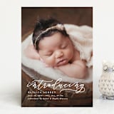 "Introducing" - Birth Announcements in Marble by Lea Delaveris - Front