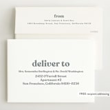 "Modern Vintage" - Birth Announcements in Ghost by Lea Delaveris - FREE Recipient Addressing