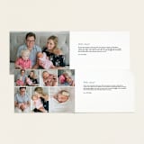 "Precious Script" - Birth Announcements in Sugar by Jessica Williams - Interior Options
