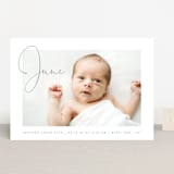 "Chic Introduction" - Birth Announcements in Storm by Olivia Raufman - Front