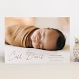 "Swaddle" - Birth Announcements in Rust by Stacey Meacham - Front