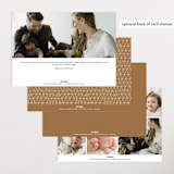 "Swaddle" - Birth Announcements in Rust by Stacey Meacham - Back of Card Options