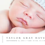 "Stately monogram" - Birth Announcements in Powder by Stacey Meacham - Detail