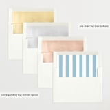 "Stately monogram" - Birth Announcements in Powder by Stacey Meacham - Envelope Liner Options