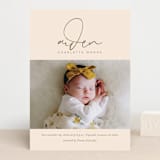 "Signature Babe" - Birth Announcements in Peach by Jessica Williams - Front