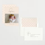 "Signature Babe" - Birth Announcements in Peach by Jessica Williams - Assembled