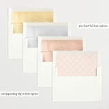 "Signature Babe" - Birth Announcements in Peach by Jessica Williams - Slip-In Envelope Liners