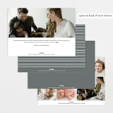 "Twin & Twin" - Birth Announcements in Snow by Lauren Chism - Back of Card