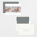 "Twin & Twin" - Birth Announcements in Snow by Lauren Chism - Assembled