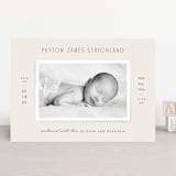 "Classical" - Birth Announcements in Cream by Hooray Creative - Front