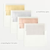 "Classical" - Birth Announcements in Cream by Hooray Creative - Envelope Liner Options