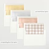 "Edgy" - Birth Announcements in Snow by Pixel and Hank - Envelope Liner Options