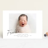 "Nickname" - Birth Announcements in Dove by Paula Pecevich - Front