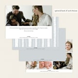 "Nickname" - Birth Announcements in Dove by Paula Pecevich - Back of Card Options