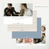 "Iconic bebe" - Birth Announcements in Bluebird by Creo Study - Back of Card Options