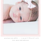 "Cotton Candy" - Birth Announcements in Blush by Lauren Chism - Close-Up