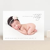 "Nickname Intro" - Birth Announcements in Raven by Olivia Raufman - Front