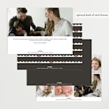 "Nickname Intro" - Birth Announcements in Raven by Olivia Raufman - Back of Card Options
