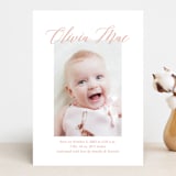 "Sweet Script" - Birth Announcements in Sweet Pea by Jennifer Postorino - Front