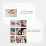 "Sweet Script" - Birth Announcements in Sweet Pea by Jennifer Postorino - Interior Options