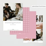 "Bow" - Birth Announcements in Poppy by Olivia Kanaley Inman - Back of Card Options