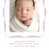 "Bow" - Birth Announcements in Poppy by Olivia Kanaley Inman - Detail