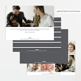 "Minimalist Stripes" - Birth Announcements in Cloud by Nicole Walsh - Back of Card Options
