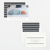 "Minimalist Stripes" - Birth Announcements in Cloud by Nicole Walsh - Assembled