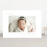 "Sweetest" - Birth Announcements in Rose by Jenna Holcomb - Front