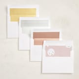 "the script" - Birth Announcements in Ebony by Benita Crandall - Envelope Liner Options
