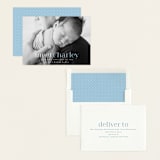 "Meet Charley" - Birth Announcements in Sky Blue by Hooray Creative - Assembled