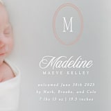 "Cameo" - Birth Announcements in Petal by Robert and Stella - Detail