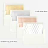 "Cameo" - Birth Announcements in Petal by Robert and Stella - Envelope Liner Options