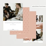 "Our whole heart" - Birth Announcements in Rose by Stacey Meacham - Back of Card Options