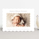 "applique" - Birth Announcements in Oatmeal by Jennifer Wick - Front