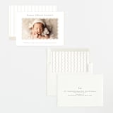 "applique" - Birth Announcements in Oatmeal by Jennifer Wick - Assembled