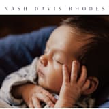 "Simple name" - Birth Announcements in Cobalt by Stacey Meacham - Detail