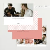 "Byline" - Birth Announcements in Melon by Laura Hankins - Back of Card Options